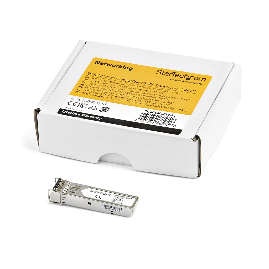 StarTech.com Citrix EG3C0000086 Compatible SFP Module - 1000BASE-SX - 1GbE Multimode Fiber MMF Optic Transceiver - 1GE Gigabit - Image 3