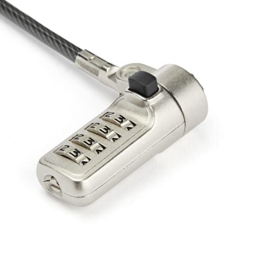 StarTech.com 6.5ft (2m) Laptop Cable Lock - 4-Digit Combination Laptop/Desktop Security Cable Lock for Wedge Slot Computers - A - Image 3