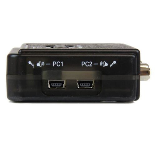 StarTech.com 2 Port Black USB KVM Switch Kit with Audio and Cables - Image 2