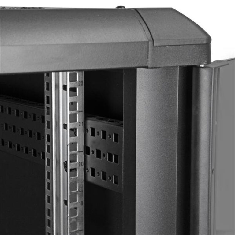 StarTech.com 4-Post 22U Server Rack Cabinet, Lockable 19" Data Rack Cabinet for Computer / AV / IT Equipment, Office / Home Net