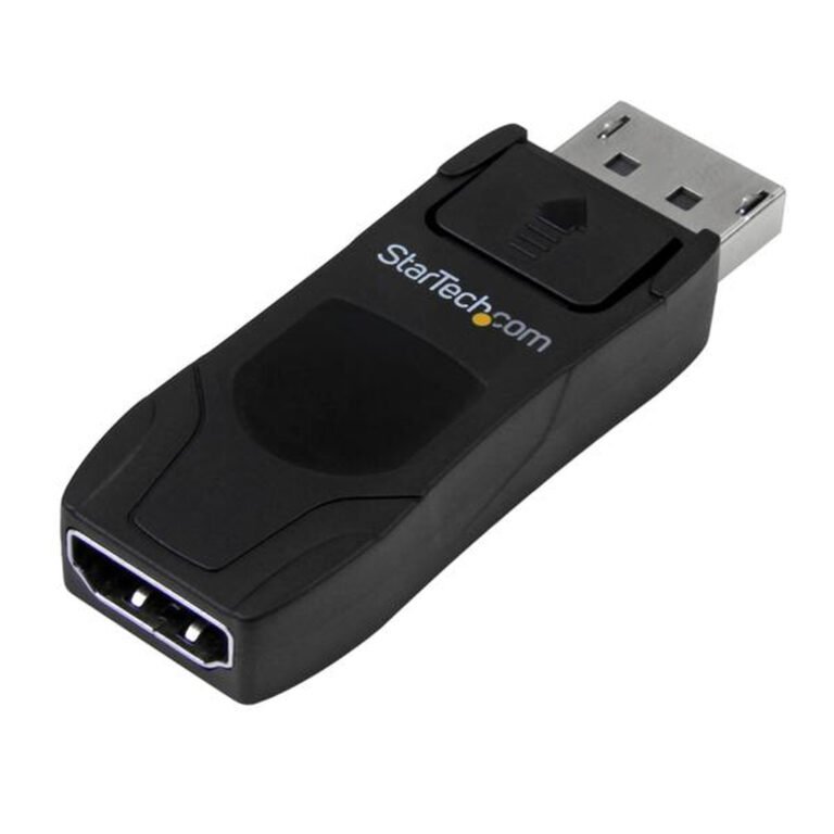 StarTech.com DisplayPort to HDMI Adapter - 4K 30Hz Compact DP 1.2 to HDMI 1.4 Video Converter - DP++ to HDMI Monitor/TV - Passi