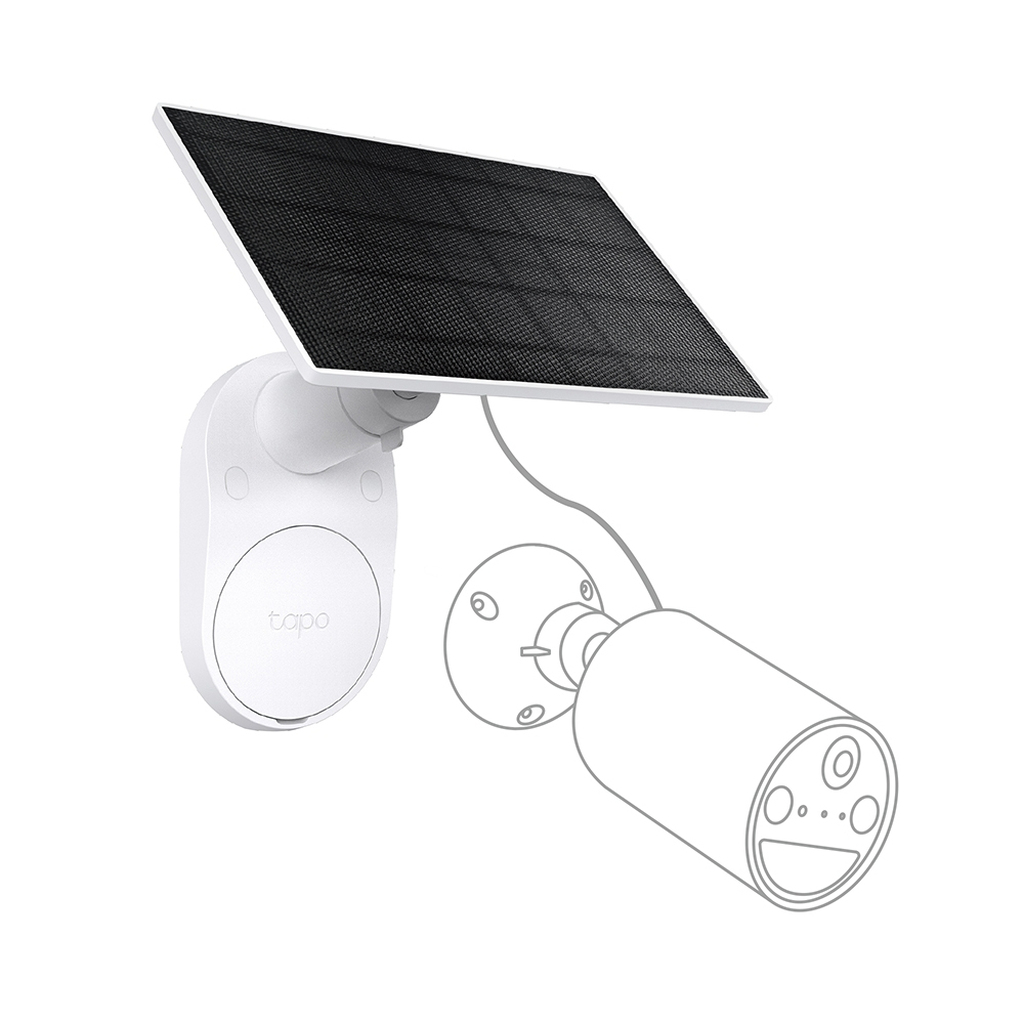 TP-Link Tapo Solar Panel SPEC: 5.2V 2.5W FEATURE: Type-C Charging Port, Non-Stop Power, Flexible Solar Installation, Works with - Image 3