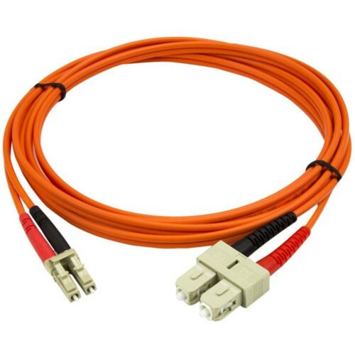 StarTech.com 2m Fiber Optic Cable - Multimode Duplex 50/125 - LSZH Fiber Jumper Cord - LC/SC - Image 2