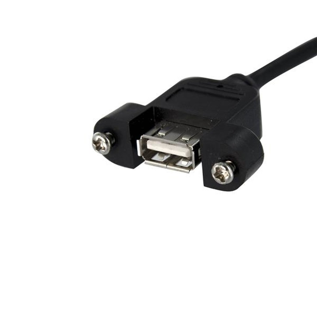 StarTech.com 1 ft Panel Mount USB Cable - USB A to Motherboard Header Cable F/F - Image 3