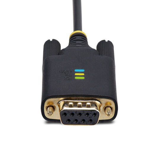 StarTech.com 3ft (1m) USB to Null Modem Serial Adapter Cable, Interchangeable DB9 Screws/Nuts, COM Retention, USB-A to RS232, F - Image 6