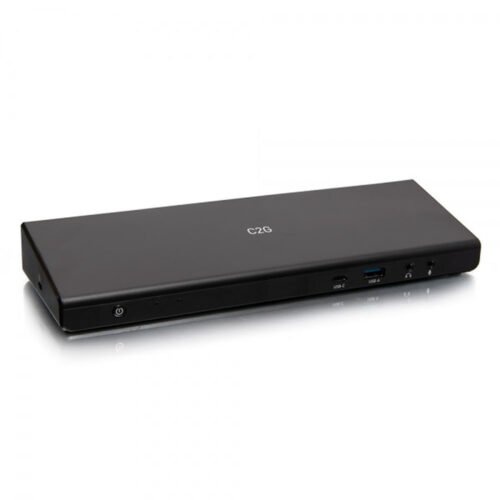 C2G USB-C® 14-in-1 Triple Display Docking Station with HDMI®, DisplayPort™, Ethernet, USB, 3.5mm Audio and Powe