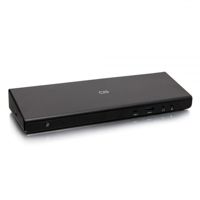 C2G USB-C® 14-in-1 Triple Display Docking Station with HDMI®, DisplayPort™, Ethernet, USB, 3.5mm Audio and Powe