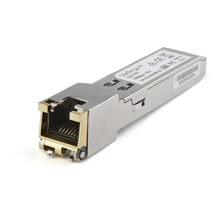 StarTech.com Juniper RX-GET-SFP Compatible SFP Module - 1000BASE-T - SFP to RJ45 Cat6/Cat5e - 1GE Gigabit Ethernet SFP - RJ-45