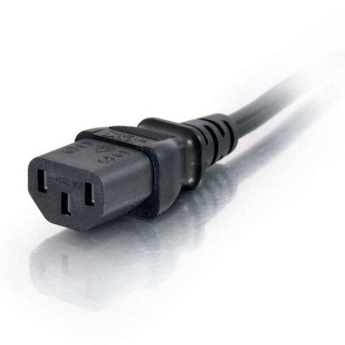 C2G 0.5m 18 AWG Computer Power Extension Cord (IEC320C13 to IEC320C14) - Image 3