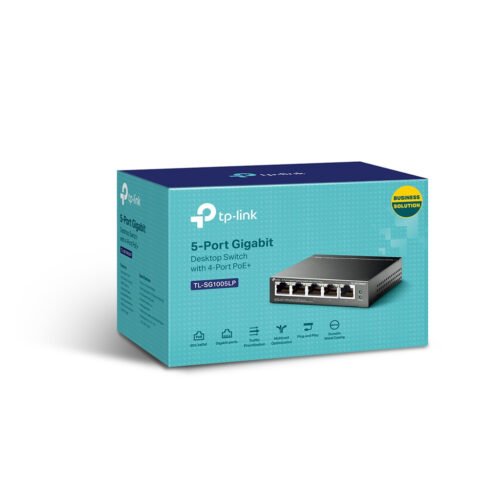TP-Link TL-SG1005LP network switch Unmanaged Gigabit Ethernet (10/100/1000) Power over Ethernet (PoE) Black - Image 3