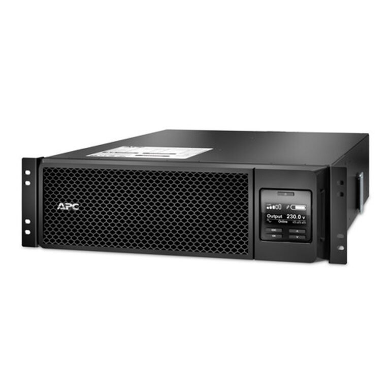 APC Smart-UPS On-Line, 5kVA, Rackmount 3U, 230V, 6x C13+4x C19 IEC outlets, Network Card+SmartSlot, Extended runtime, W/ rail k