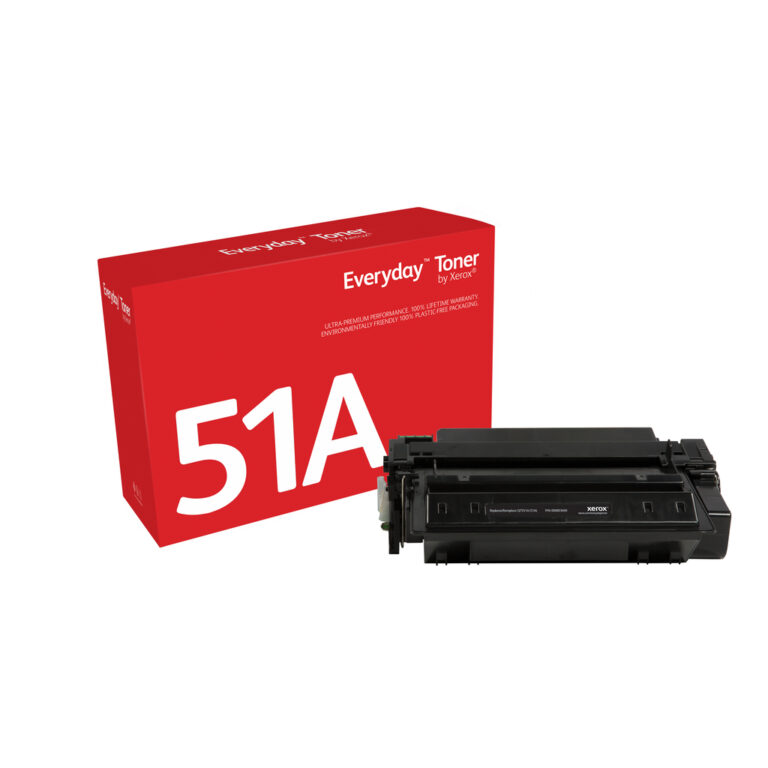 Everyday ™ Black Toner by Xerox compatible with HP 51A (Q7551A), Standard capacity