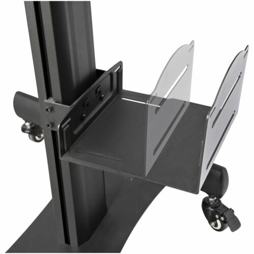 StarTech.com Mobile Workstation Cart with Monitor Mount, CPU/PC Holder, Keyboard Tray - Ergonomic Height Adjustable Desktop Com - Image 7