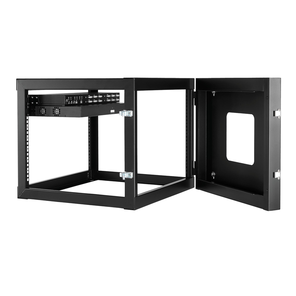 StarTech.com 8U Hinged Open Frame Wall-Mount Server Rack - 22 in. Deep - Image 6