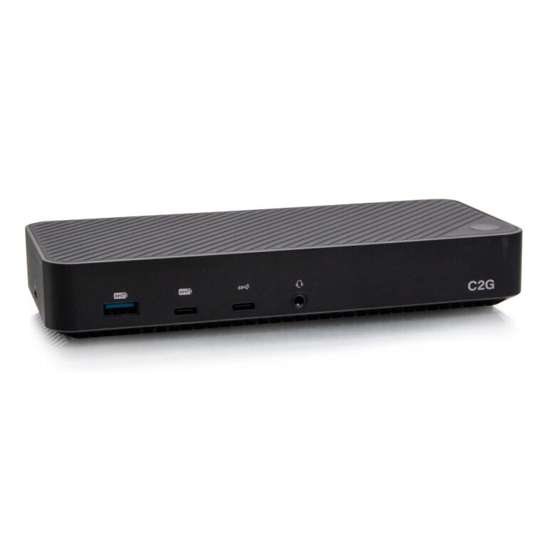 C2G USB-C® 11-in-1 Hybrid DisplayLink and DP Alt Mode Triple 4K Docking Station with HDMI®, DisplayPort™, Ether
