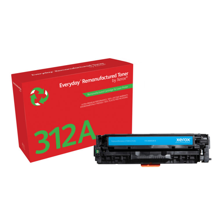 Everyday™ Cyan Remanufactured Toner by Xerox compatible with HP 312A (CF381A), Standard capacity