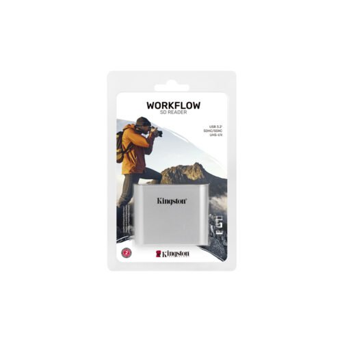 Kingston Technology USB3.2 Gen1 Workflow Dual-Slot SDHC/SDXC UHS-II Card Reader - Image 3