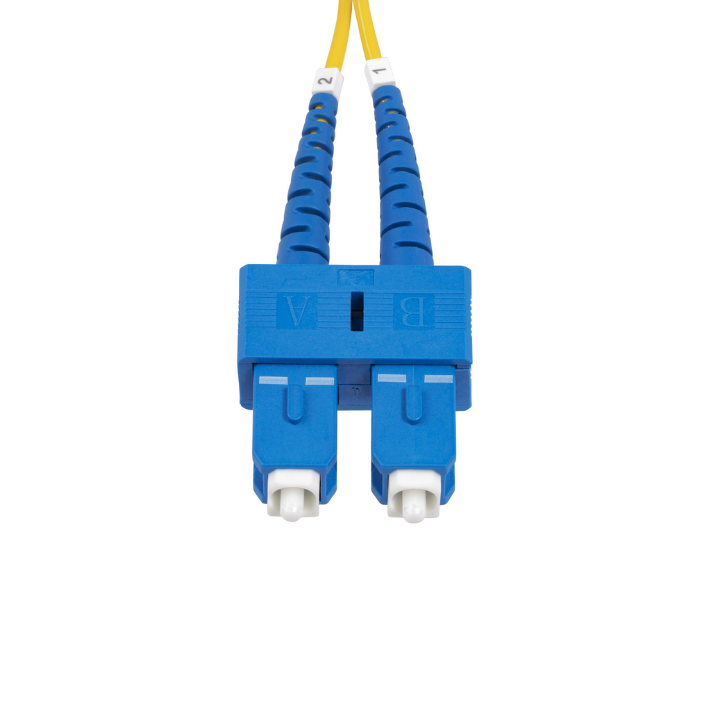 StarTech.com 3m (9.8ft) SC to SC (UPC) OS2 Single Mode Duplex Fiber Optic Cable, 9/125µm, 40G/100G Zipcord, Bend Insensitive, - Image 3