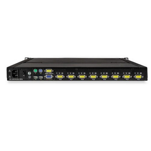 StarTech.com 8 Port Rackmount KVM Console w/ 6ft Cables - Integrated KVM Switch w/ 17" LCD Monitor - Fully Featured 1U LCD KVM - Image 6