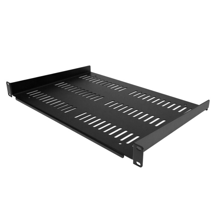 StarTech.com 1U Server Rack Shelf - Universal Vented Rack Mount Cantilever Tray for 19" Network Equipment Rack & Cabinet - Dura