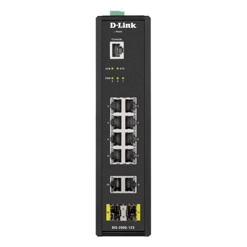 D-Link 12-Port L2 Industrial Smart Managed Switch with 10 x 1GBaseT(X) & 2 x SFP - Image 4