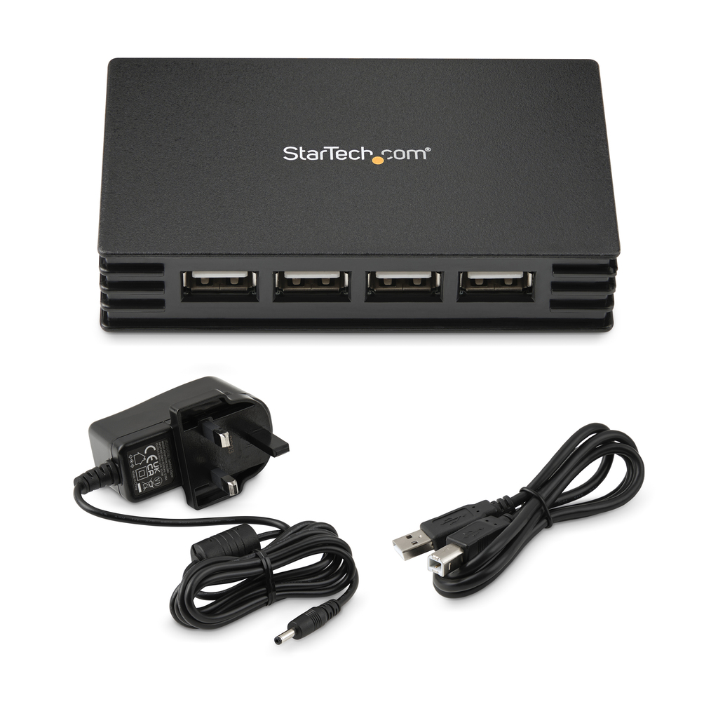 StarTech.com 4 Port Black USB 2.0 Hub - Image 2