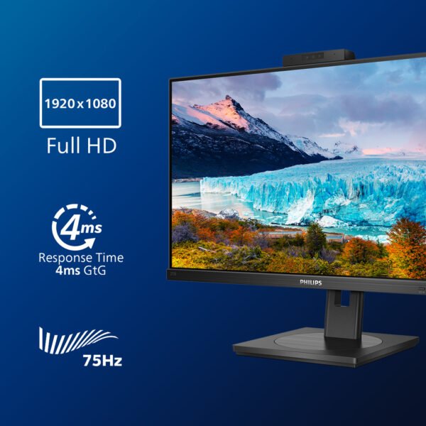 Philips S Line 272S1MH/00 LED display 68.6 cm (27") 1920 x 1080 pixels Full HD Black - Image 2