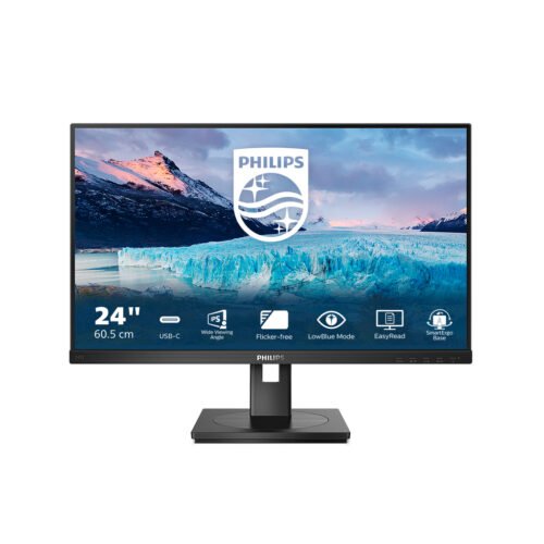 Philips S Line 243S1/00 computer monitor 60.5 cm (23.8") 1920 x 1080 pixels Full HD LCD Black - Image 2