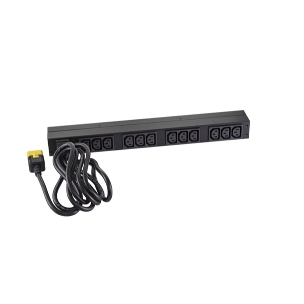 APC NetShelter Basic Rack PDU, 1U, 1PH, 3.7kW 230V 16A or 3.3kW 208V 16A, x12 C13 outlets, C20 cord - Image 6