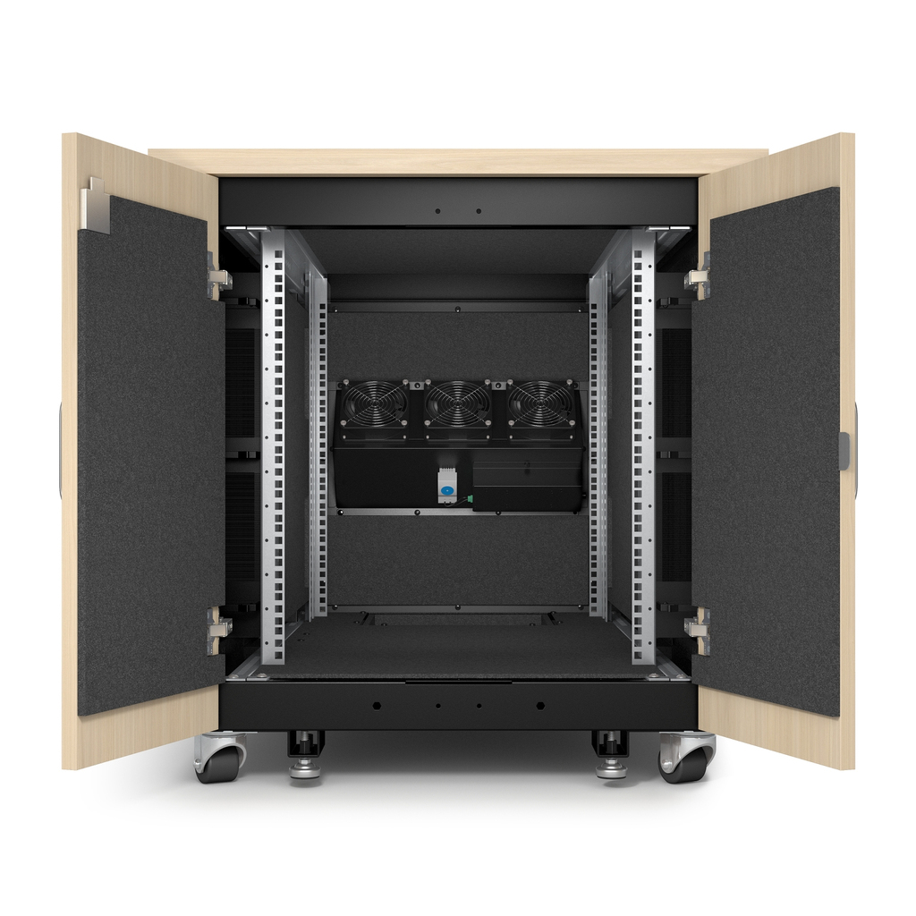 APC NetShelter Soundproof, 12U, Server Rack Enclosure, Maple - Image 5