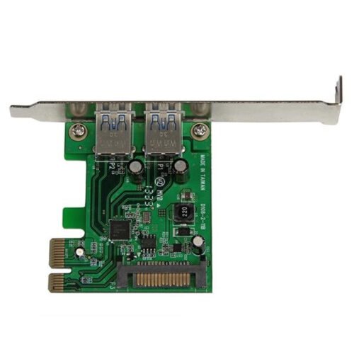 StarTech.com 2 Port PCI Express (PCIe) SuperSpeed USB 3.0 Card Adapter with UASP - SATA Power - Image 2
