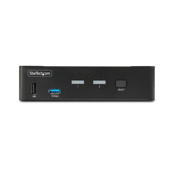 StarTech.com 2-Port DisplayPort KVM Switch, 8K 60Hz / 4K 144Hz, Single Display, DP 1.4, 2x USB 3.0 Ports, 4x USB 2.0 HID Ports, - Image 4
