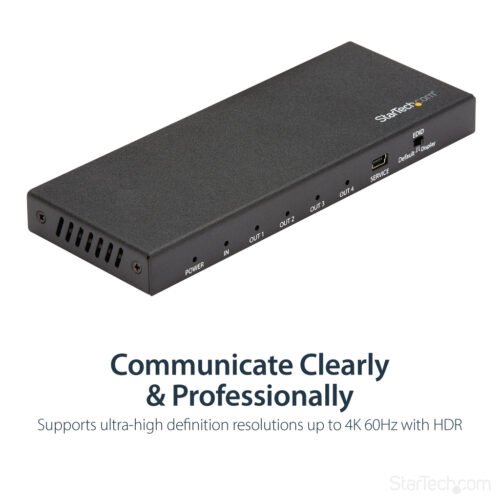 StarTech.com 4-Port HDMI Splitter - 4K 60Hz - Image 3