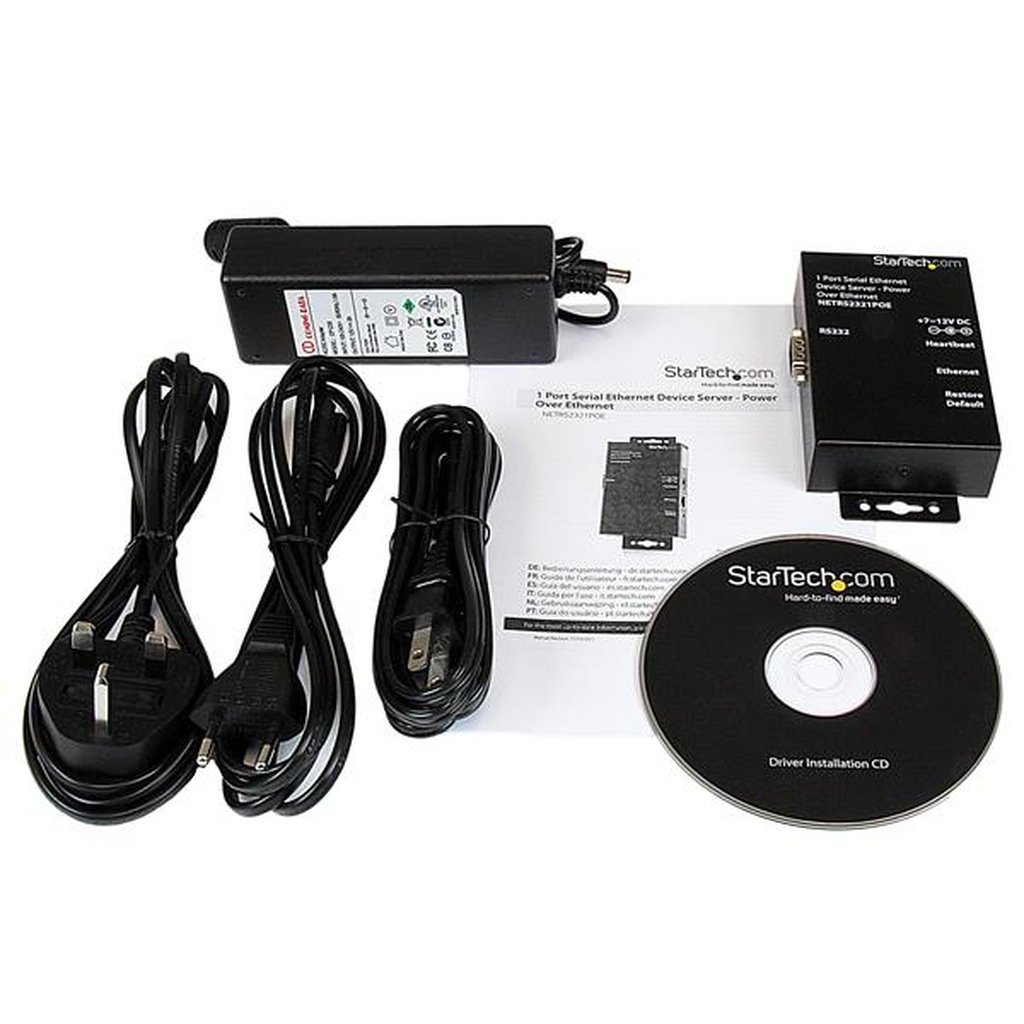 StarTech.com 1 Port RS232 Serial Ethernet Device Server - PoE Power Over Ethernet - Image 5