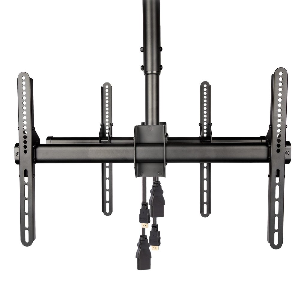 StarTech.com Dual TV Ceiling Mount - Back-to-Back Heavy Duty Hanging Dual Screen Mount with Adjustable Telescopic Pole - Tilt/S - Image 5