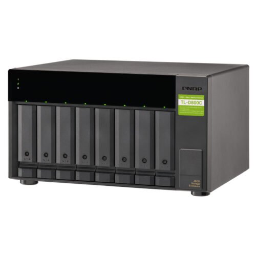 QNAP TL-D800C storage drive enclosure HDD/SSD enclosure Black, Grey 2.5/3.5" - Image 14