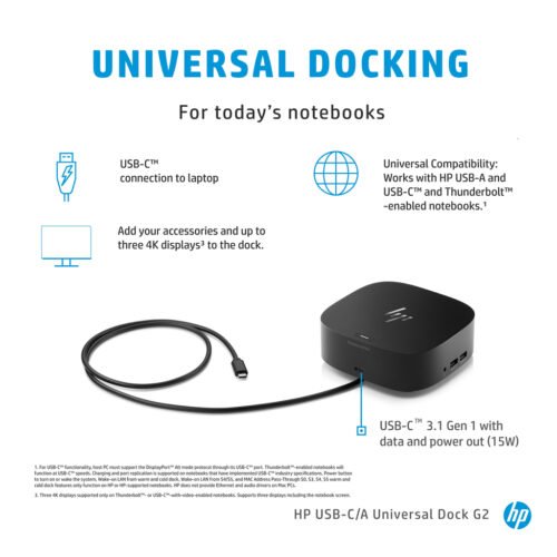 HP USB-C/A Universal Dock G2 - Image 10