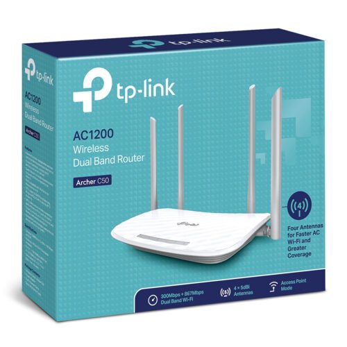 TP-Link Archer C50 wireless router Fast Ethernet Dual-band (2.4 GHz / 5 GHz) Black - Image 4