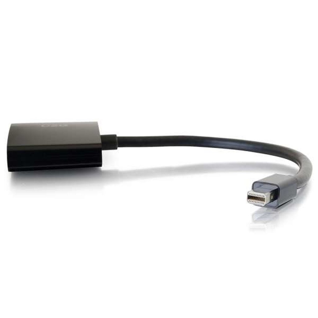 C2G 20cm Mini DisplayPort to HDMI or VGA Adapter Converter 4K UHD - Black - Image 3
