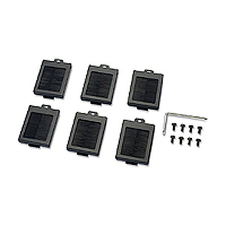 APC NetShelter Cable Management, Mounting Rail Brush Strips, Set of 6, for NetShelter SX 750 mm Wide, Black, 76 x 114 x 13 mm