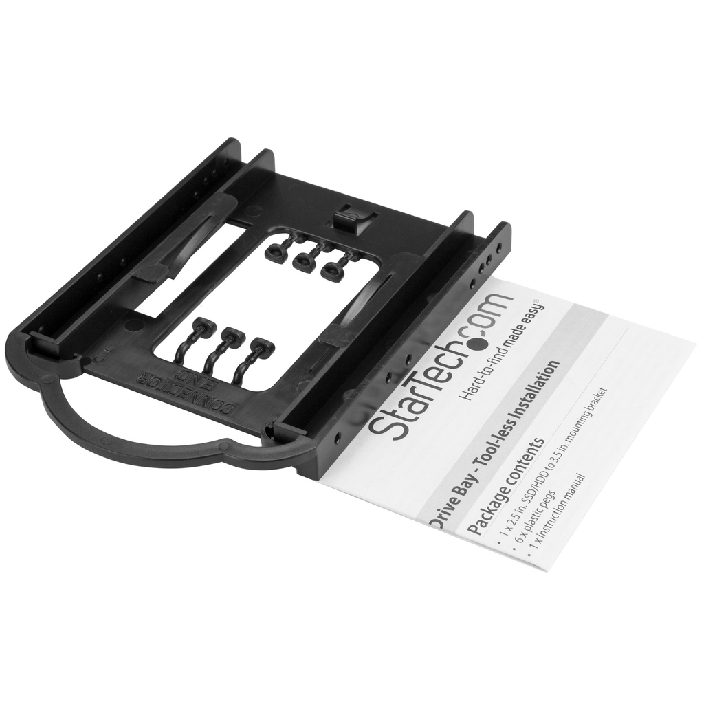 StarTech.com 2.5" SSD/HDD Mounting Bracket for 3.5" Drive Bay - Tool-less Installation - Image 6