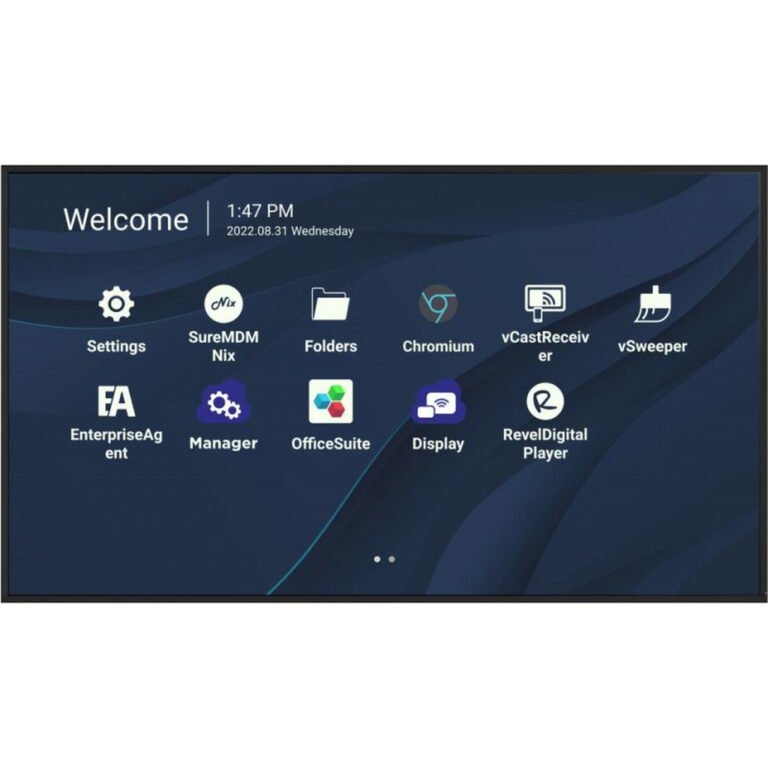Viewsonic CDE7530 Signage Display 190.5 cm (75") Wi-Fi 450 cd/m² 4K Ultra HD Black Built-in processor Android 11