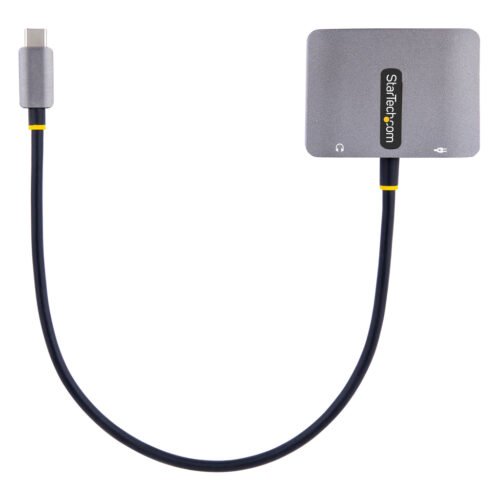 StarTech.com USB C Video Adapter, USB C to HDMI VGA Multiport Adapter, 3.5mm Audio, 4K 60Hz HDR, 100W PD Pass-Through, Thunderb - Image 8