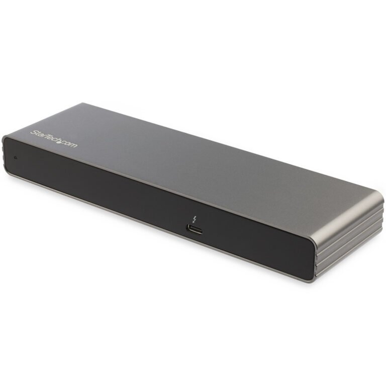 StarTech.com Thunderbolt 3 Dock - Dual 4K 60Hz Monitor TB3 Laptop Docking Station with DisplayPort, HDMI & 1080p VGA - 85W Powe