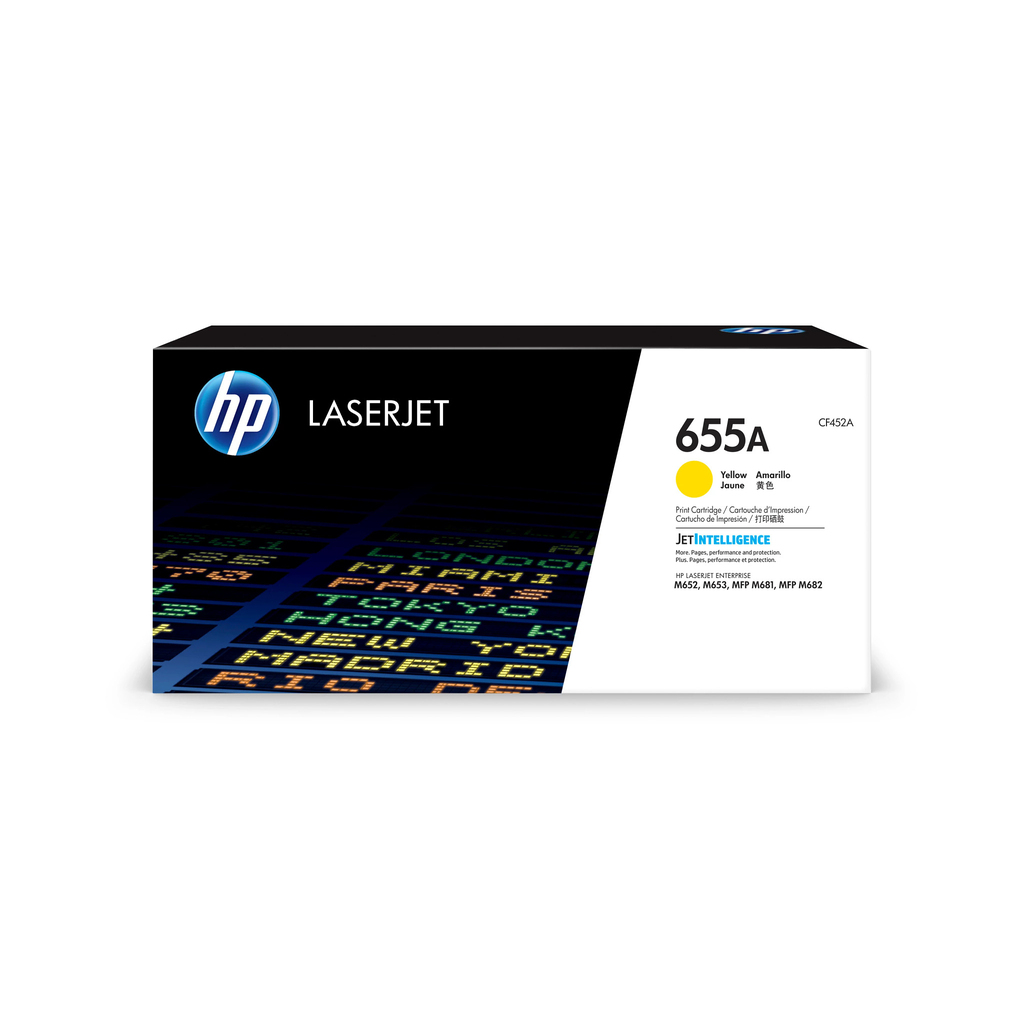 HP 655A Yellow Original LaserJet Toner Cartridge