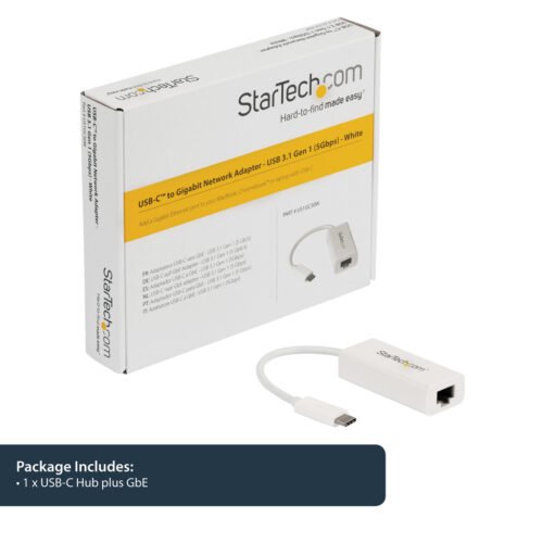StarTech.com USB-C to Gigabit Network Adapter - White - Image 7