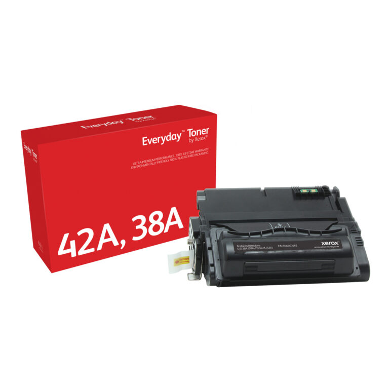 Everyday™ Black Toner by Xerox compatible with HP 38A (Q5942A/ Q1338A), Standard capacity