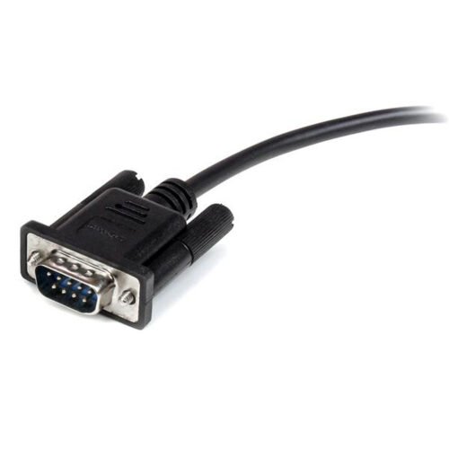 StarTech.com 1m Black Straight Through DB9 RS232 Serial Cable - M/F - Image 3