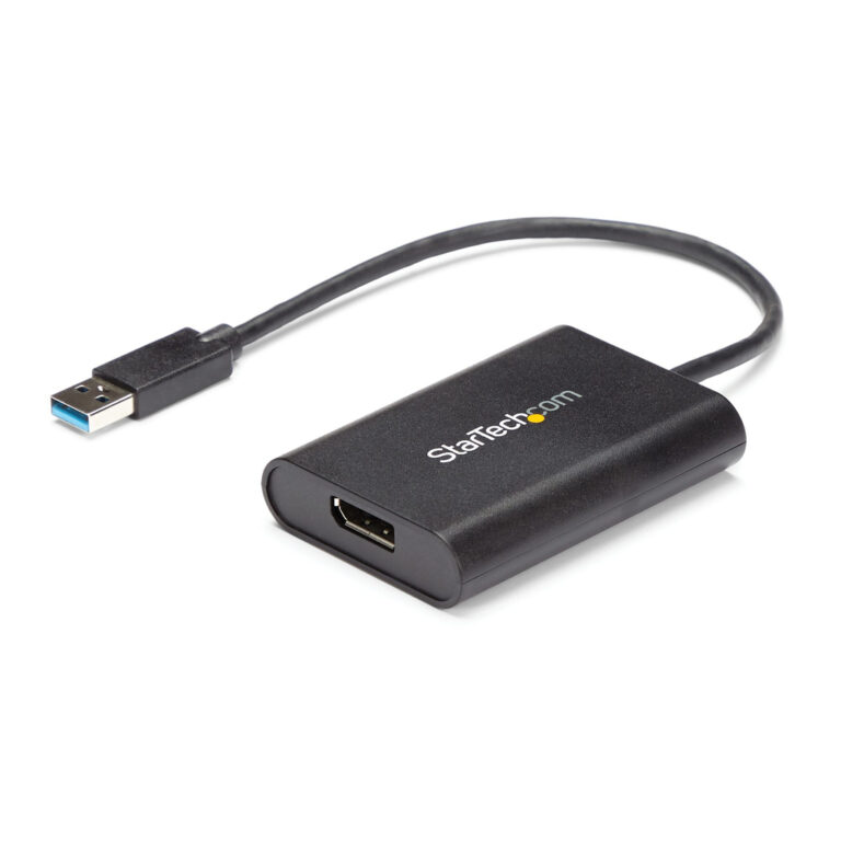 StarTech.com USB 3.0 to DisplayPort Adapter, USB DP Monitor Converter for Windows, 4K (no support for macOS/ChromeOS/Linux) - T