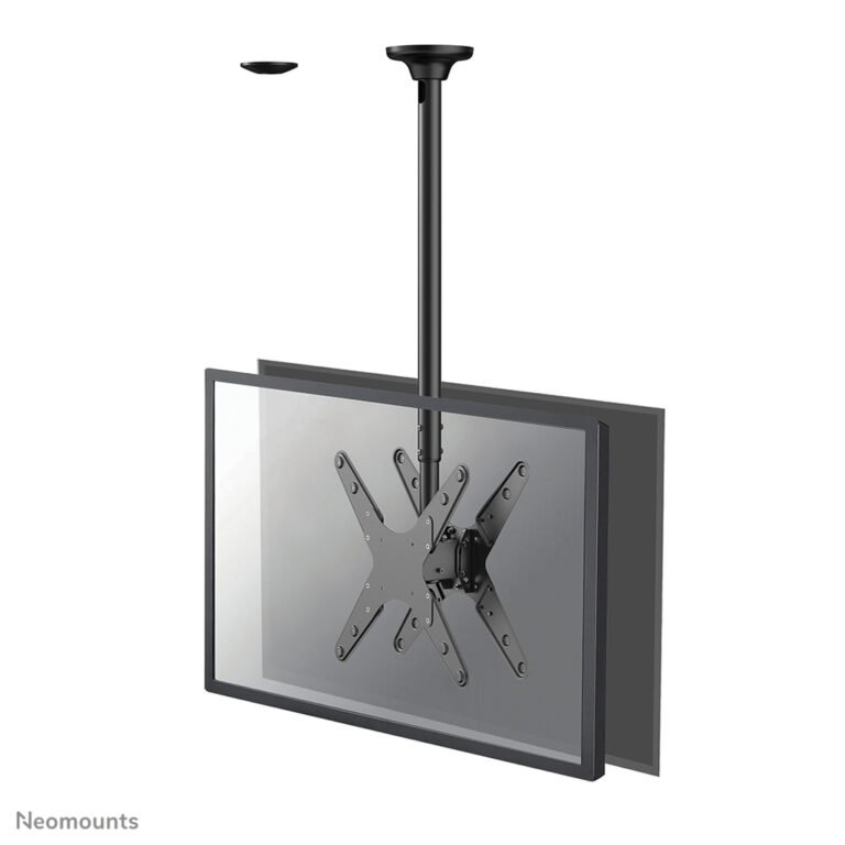 Neomounts FPMA-C340DBLACK Dual monitor/TV mount ceiling 32-75" - h 106-156 cm